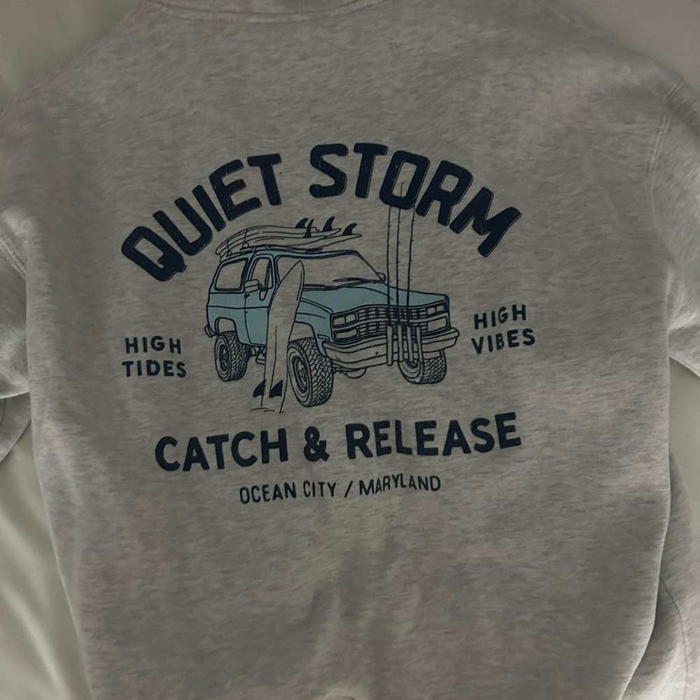Gray Quiet Storm Graphic Sweatshirt